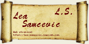 Lea Samčević vizit kartica